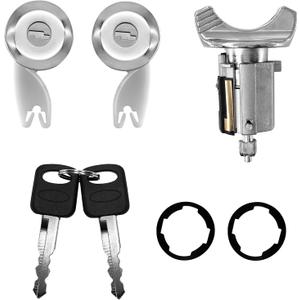 Door Lock Cylinders Set & Ignition Switch with Keys, Compatible With1990-1995 Ford F150/250/350, E150/250/350, Ranger, Bronco & Mercury Grand Marquis Vehicles, Replace OE: C-42-150+DP-42-122