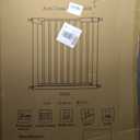 40.55" Extra Tall and Wide Baby & Dog Gate, 68.6-71.2 in, Pressure Mounted, Black