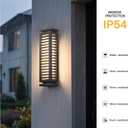 MVBT 20" Outdoor Wall Light Hard Wired, AC100-240V Modern Wall Sconce, Waterproof Outdoor House Lights, 3000K LED Exterior Lighting Fixture Wall Mount Lamp for Front Porch Outside Garage Patio, 1 Pack