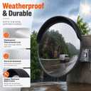 24-inch Convex Safety Mirror, Outdoor Traffic Mirror for Driveway Blind Spots, Wide Angle Security Mirror for Business Indoor, Street Warehouse and Road Mirror with Wall Mount Bracket