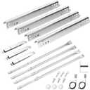 Grill Replacement Parts for Charbroil Performance 475 4 Burner 463347017 463377319 463335517 463376017 463342119, G470-0004-W1A, Heat Plates, Grill Burner, Crossover Tube Replacement kit
