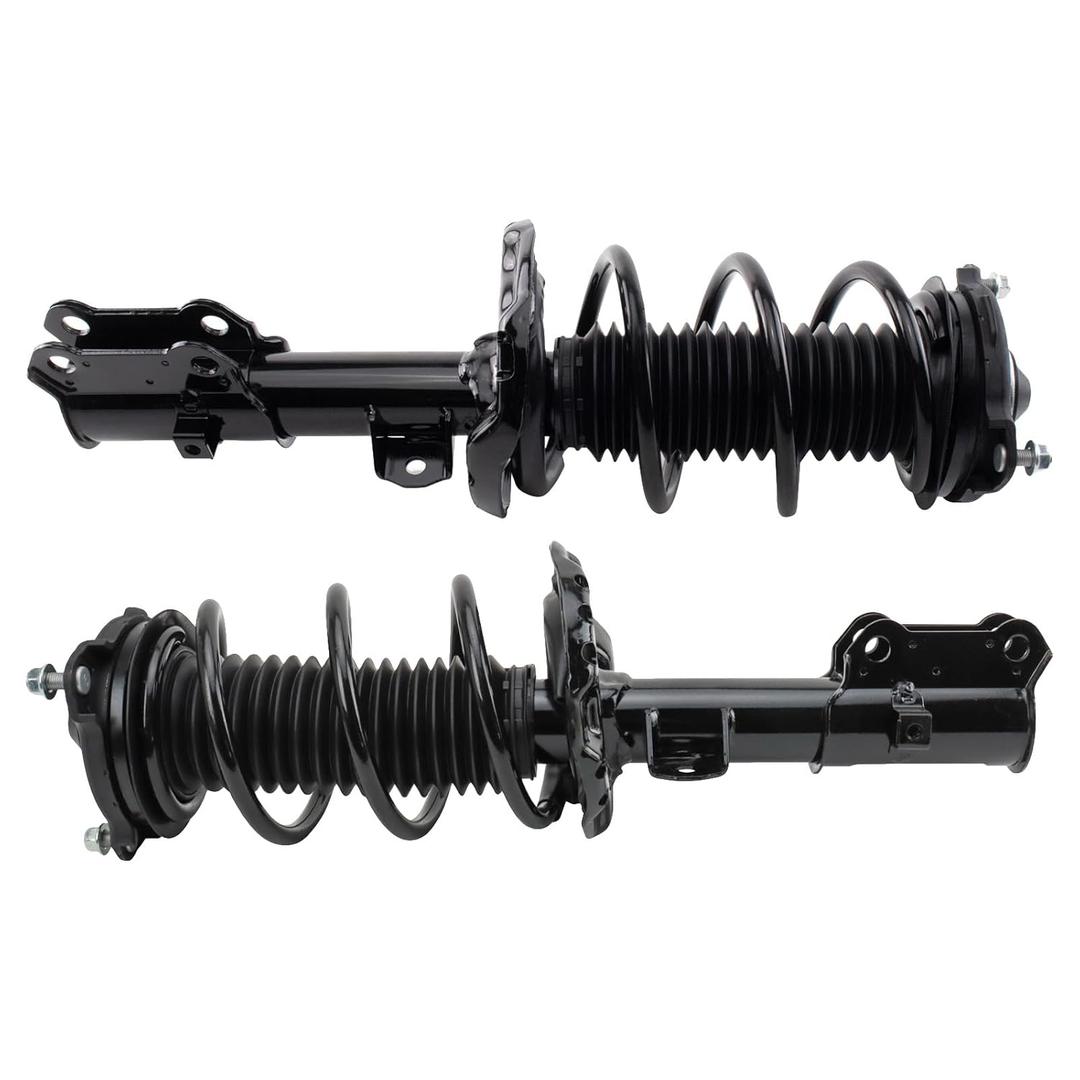 TRQ Front Strut & Coil Spring Assembly Set Driver & Passenger Sides Compatible with 17-19 Hyundai Elantra