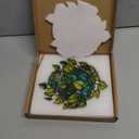 Plant Suncatcher Glass, Stained Glass Suncatcher Plant Window Hanging, Unique Nature Lover Gifts Leaf
