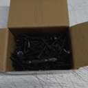 (150 pcs)#81-1/2" Black Truss Head Wood Screws Quick Metal Self Tapping Zinc Oxide