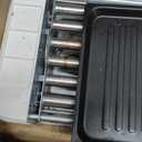 Electric Hot Dog Roller 6 Rollers,3 in 1 Indoor Grills Portable with Non-stick & Smokeless Removable Grill & BBQ Griddle Plate,Stainless Sausage Grill Cooker Machine, for Family party Use (Basic)