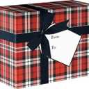 LUXPaper Small Gift Mailing Boxes | 4" x 6" x 9" | Authentic Plaid | 2 Qty