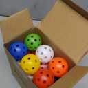 Joyberg Practice Golf Balls 24 Pack, 42mm Plastic Golf Balls, Practice Golf Balls for Backyard, Training Golf Balls for Swing Practice (Multicolor)