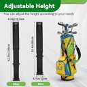 tonchean Golf Bag Storage Rack Wall Mount Golf Bag Holder for Garage Foldable Golf Bag Organizer for Garage, Golfing Clubs, Home, Basement, Space Saving, Easy Install & Use