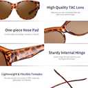GEGURI Fit Over Glasses Polarized Sunglasses for Women & Men, Stylish Cat Eye Design Sun Glasses 100% UV Protection