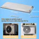 Mini Split Cover for Outside Unit, Heat Pump Outdoor Covers, Stainless Steel Minisplit Condenser Shield AC Units Compressor Air Conditioner Cover for Snow Rain Ice UV Weather Protection (39×16IN)