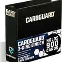 Premium 3 Trading Card Binder  100 Side-Loading Pages 9 Pocket Binder - Archival Safe 3-Ring Storage for Pokmon, YuGiOh, MTG, TCG, Game & Sports Cards