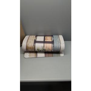 KIMODE Farmhouse Kitchen Mats for Floor 2 Piece,Cushioned Anti Fatigue Kitchen Rugs Non Slip,Wide Long Memory Foam Waterproof Carpet for Sink Laundry Office Home,20"x59"+20"x32",Colorful