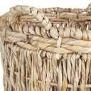 Household Essentials Brown Tall Round Wicker Storage Basket 19'' x 25''