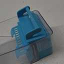 Automatic Bird Feeder, Bird Cage Feeder with Perch for Parakeet Canary Cockatiel Finch (Blue)