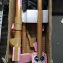 4PK Adjustable Telescopic Support Pole - Cabinet Jack, Heavy Duty Third Hand Support System, Support Road, Drywall Lift, Dust Barrier & Cargo Bar, 54-115", Holds 154lbs