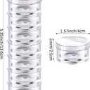 Sieral 4 Pack 7 Day Stackable Pill Organizers Round Pill Organizer Case Stackable Weekly Supplements Vitamins Individual Storage Container Boxes Holder Dispenser with Lids for Travel Medicine, Clear
