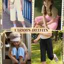 Oakgarden 4 Pack Girls' Capri Pants, 4-Color, 9-10 Years