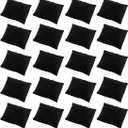 Watch Pillow, Velvet Watch Pillows for Box Bracelet Watch Pillow 20 Packs, Small Black Velvet Pillow 3.34'' x 2.95'', Jewelry Display Pillow Bracelet Bangle Cushions for Gift Box