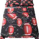 ADASMILE A & S Kids Sports Bedding Set Full Size American Football Sheets for Boys Rugby Theme Bed Sheet Set Fitted Sheet Bedroom Decor