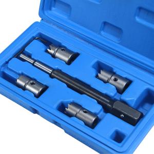 19 PCS Universal Injector Seat Cleaning Set Diesel Engines Injector Seat Cleanner Brush Kit with Drivers (5pc Diesel Injector Seat Cutter Cleaner)