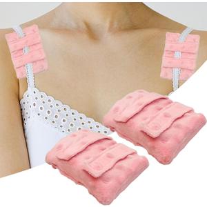 2 Pack Pacemaker Pillow for Bra, Chemo Port Pillow for Chemo Patients, Chemo Port Bra Cushion, Pacemaker Protector, Post Surgery Bra Strap Pads Heart Surgery Recovery Gift (Pink) (Style 1: Pink)