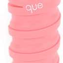 que Bottle | Designed for Travel and Outdoor. Collapsible Water Bottle - Food-Grade Silicone/BPA Free/Lightweight/Eco-Friendly - 12oz (Coral Pink)