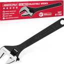 SEDY 12-Inch Adjustable Wrench, Black Oxide Finish Wide Jaw Spanner with Inch/Metric Scale, Premium Drop Forged Steel for Automotive Plumbing and Household Repairs