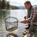 Floating Fishing Net for Steelhead, Salmon, Fly, Kayak, Catfish, Bass, Trout Fishing, Rubber Coated Landing Net with Fixed or Telescoping Pole Handle