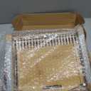 NiHome Bamboo Bread Slicer for Homemade Bread with Stainless Steel Guides, Adjustable Thickness for Toast & Sandwiches, Foldable Compact Sourdough Wood Cutting Board