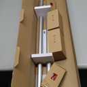 2 Pack Curtain Rods, 1 Inch Telescoping Drapery Rod 28 to 48 inch (2.3 to 4ft), USFOOK Curtain Rods for Windows 16 to 44 Inches, Silver Translucent Finials