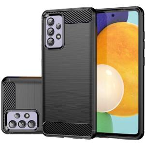 Case for Galaxy A52 4G/5G/Samsung A52S SM-A526U Case, Slim Thin Phone Case TPU Soft Back Cases Anti-Scratch Shockproof Protective Cover for Samsung Galaxy A52 Black
