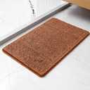 Burnt Orange Bathroom Rugs 20"x32" - Thick Plush Chenille Non-Slip Bath Mat - Absorbent, Washable, Soft Decor for Sink, Shower, Tub, Kitchen, Home Accessories