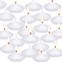 20 Pcs Floating Candles Centerpieces, 1.5 Inch Unscented Floating Candles Small Decoration for Valentine's Day, Thanksgiving, Wedding, Holiday, Parties and Home Decor