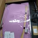 GEZHOUBA Car Seat Covers Full Set, Waterproof Luxury Leather Seat Covers for Women, Front & Rear Seats Cover Sets Universal Fit for Most Cars SUVs Trucks, Lavender Pink Car Covers Accessories
