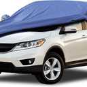 Car Cover Waterproof All Weather, 6 Layers Outdoor Full Exterior Cover Rain Sun UV Snowproof Protection with Zipper Cotton, Mirror Pocket for Honda CR-V