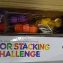 LLESSOO Color Challenge Game A Quick-React Color Matching Puzzle Game, Fun Board Game for Kids 6-8-12, Adults, Party & Family Game Night, Stacking Game Comes with 1 Stack Rack, 100 Cards, 60 Rings