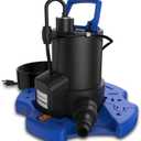 AgiiMan Automatic Pool Cover Pump for Pool, Hot Tubs and Basement, Blue