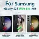 SEXYMOM Magnetic for Samsung Galaxy S24 Ultra Case - Wireless Charging Compatible,Cute Floral Design for Women and Girls,Slim Fit Translucent Matte Phone Case - King Cobra