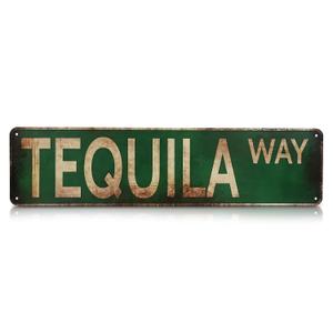 4x16 Inch Metal Bar Signs  Tequila Decorations Metal Signs, Lightweight and Easy to Install, Vintage Style Wall Tinplate Art, Rust and Fade Resistant, Good for Home, Bar, Kitchen, and Pub