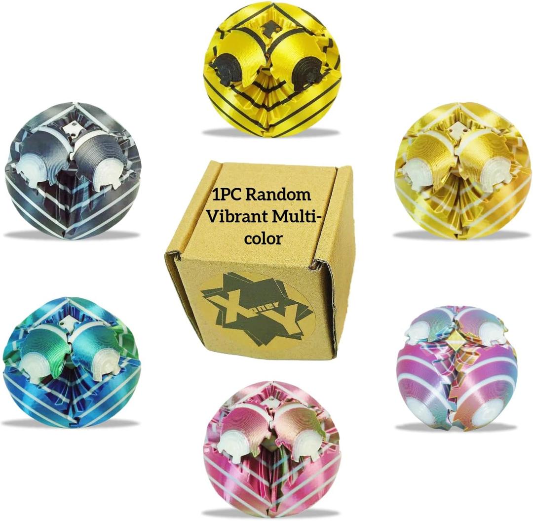3D Printed Mini Gear Ball,Silence Fidget Toys,Random Kids Toys,Stress Relief, Anxiety & ADHD Relief,Funny Graduation Gifts, Desk Toy (Random Multicolor Gradient)