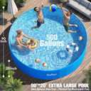 2026 Large Foldable Pool, Non-Inflatable Pool for Adult, Foldable Swimming Pool, Plastic Kiddie Portable Pool, Collapsible Kid Pool for Backyard, Oversized Easy Setup Family Pool for Adult, 7.5FT