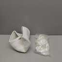 Youyole Small Woven Gift Basket Empty with 30 Inch Bobo Balloon and Ribbons Bow Tie 12 x 8 x 5 Inch Woven Rope Basket Storage with Handles for Birthday Gifts(White)