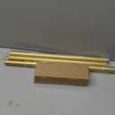 PORTRES Gold Heavy Duty Curtain Rods for Windows 28 to 48 Inches Adjustable Length 1" Diameter Curtain Rod with Modern Decorative Finials for Outdoor Farmhouse Bedroom Kitchen Living Room