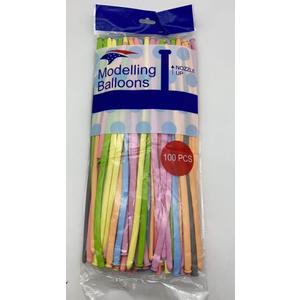 260Q Balloon Animal Tying Balloons (Pastel Assortment)
