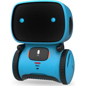 GILOBABY Kids Robot Toys, Interactive Toys Companion Smart Talking Robotic with Voice Control Touch Sensor, Dancing, Singing, Recording, Repeat, Birthday Gifts for Boys Ages 3+ Years (Blue)