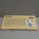 TECKNET Bluetooth Keyboard Rechargeable, 4-Device (2.4G+3BT) Wireless Keyboard, Ultra-Slim Quiet Typing, 14 Hotkeys Computer Keyboard for PC/Laptop/Smart TV/Tablet/iPad (Sliver+Black)