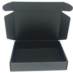 Black Cardboard Shipping Box 14 x 10 x 2.2 Inch Corrugated Packaging Storage Boxes 10 Pack (Inside Size: 13.5 x 10 x 2.1")