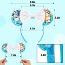 YUNISS Mouse Ear Headbands,Sparkle Mouse Ears Headband for Women Girls Cartoon Princess Costume Cosplay Decoration