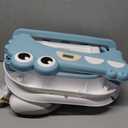 Collapsible Baby Bathtub for Newborn, Foldable Baby Bath Tub with Thermometer & Soft Floating Cushion & Drain Hole, Portable Travel Infant Bath Tubs for Newborns to Toddler 0-36 Months Girl, Blue