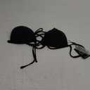 RELLECIGA Women's Triangle Bikini Top (Medium, Black)